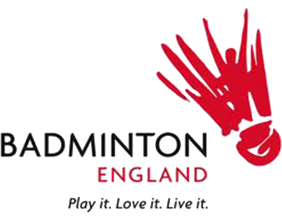 Badminton England logo and shortcut to Badminton England website.